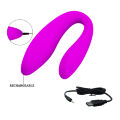 Вібратор для пар V-подібної форми Pretty Love Letitia Stimulator Purple