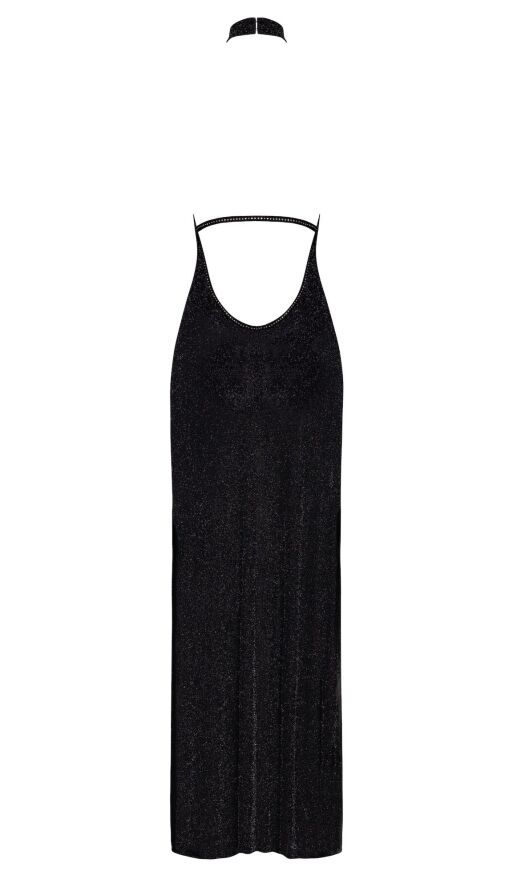 Платье Noir Handmade F372 Onyx Twin-slit Long dress L
