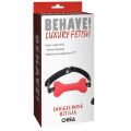Кляп косточка Chisa Behave Doggle Bone Bit Gag Red