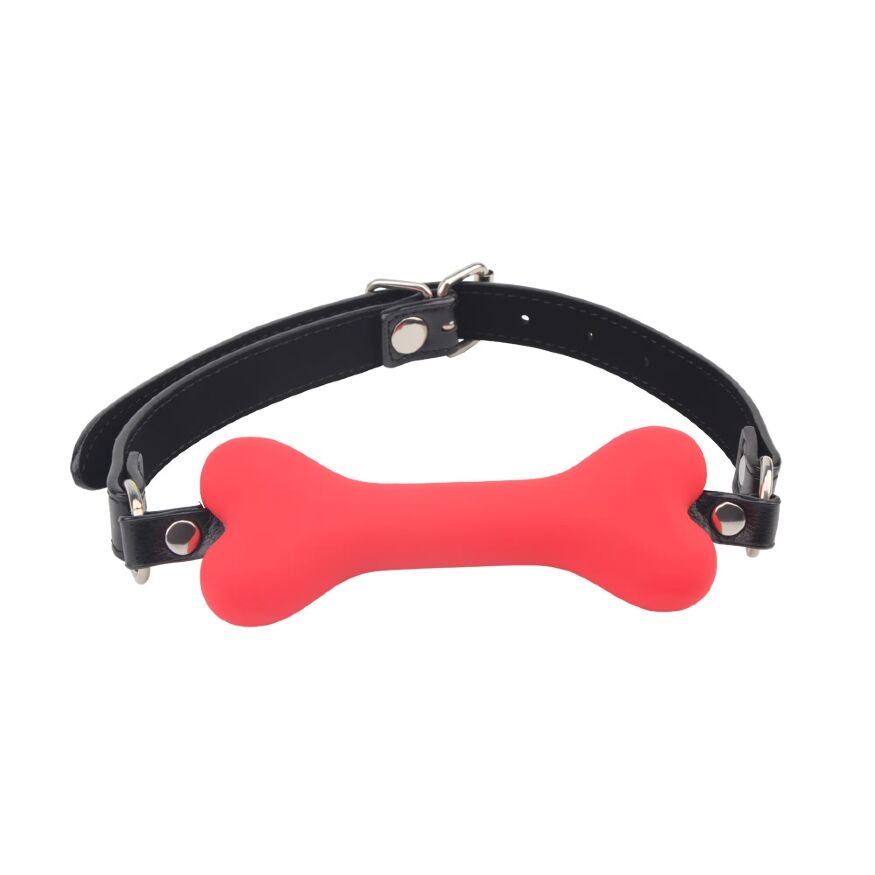 Кляп косточка Chisa Behave Doggle Bone Bit Gag Red