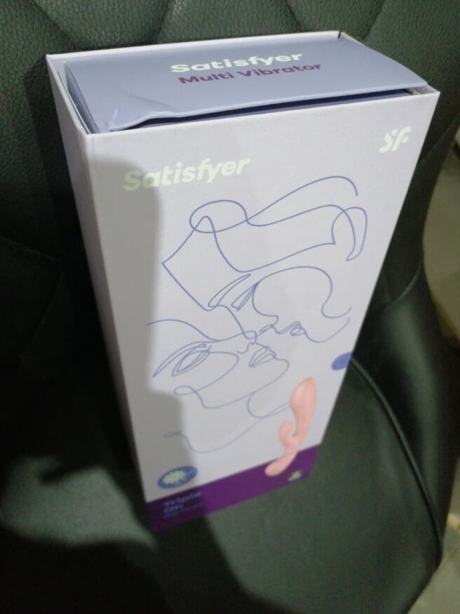 Двусторонний вибратор-кролик Satisfyer Triple Oh Pink (мятая упаковка!!!)