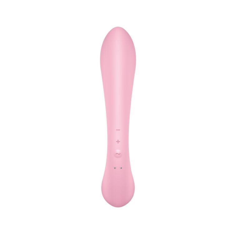 Двусторонний вибратор-кролик Satisfyer Triple Oh Pink (мятая упаковка!!!)