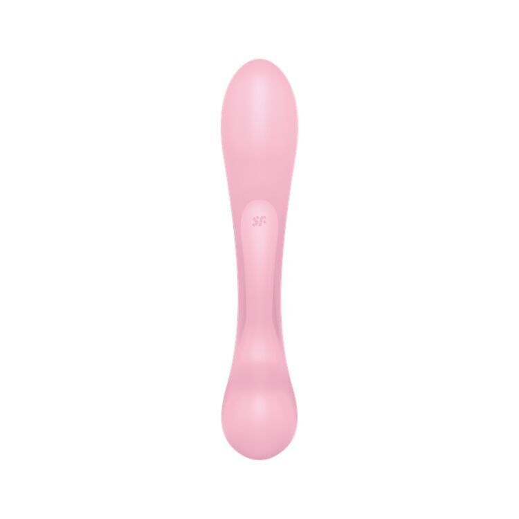 Двусторонний вибратор-кролик Satisfyer Triple Oh Pink (мятая упаковка!!!)