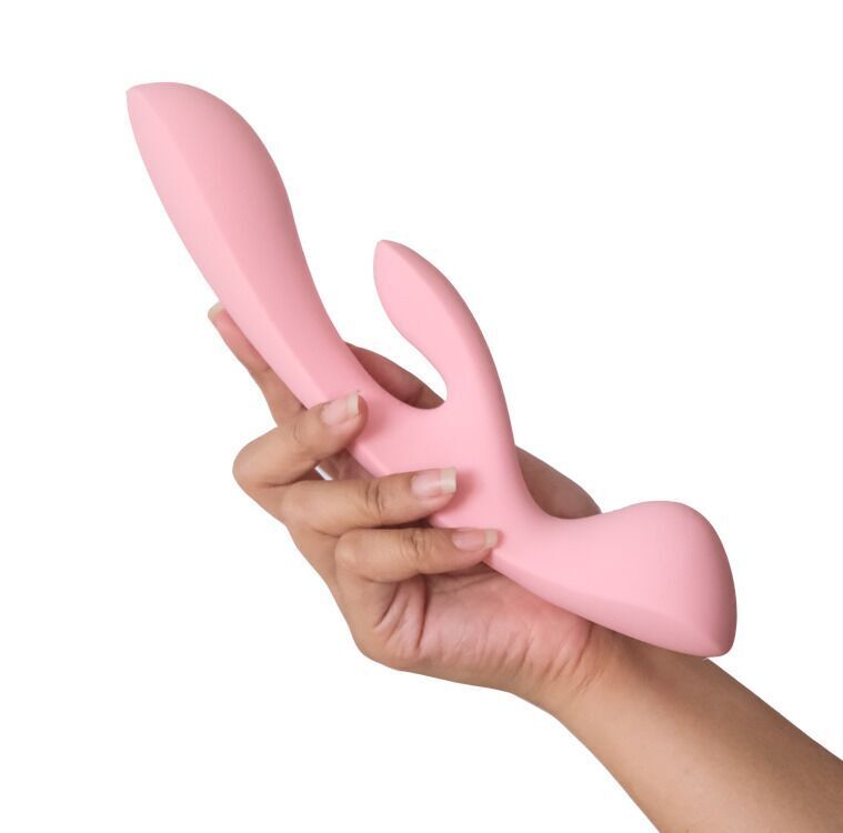 Двусторонний вибратор-кролик Satisfyer Triple Oh Pink (мятая упаковка!!!)