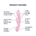 Двусторонний вибратор-кролик Satisfyer Triple Oh Pink (мятая упаковка!!!)
