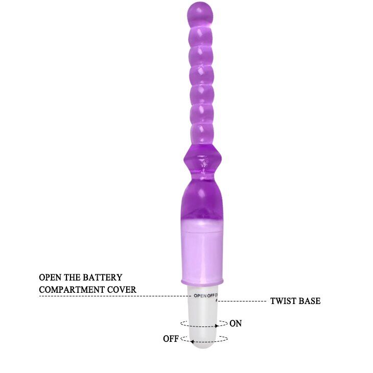 Анальный вибратор BI-010021-Purple
