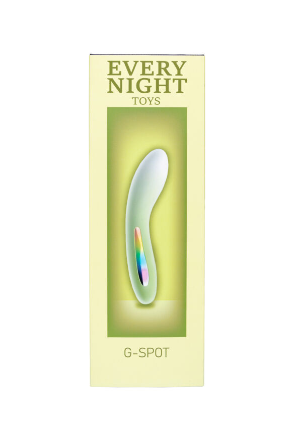 Міні вібратор для точки G Every Night Toys з кольоровим світлодіодом, зелений градієнт