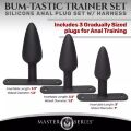 Анальний плаг з портупеєю Master Series Bum Tastic чорний