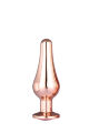 Анальная пробка конической формы Dream Toys GLEAMING LOVE ROSE GOLD PLEASURE PLUG S
