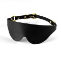 Маска на очі Blindfold UPKO з італійської шкіри, чорна