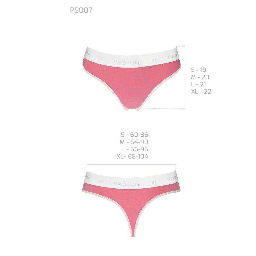 Спортивные трусики-стринги PS007 PANTIES pink XL - Passion