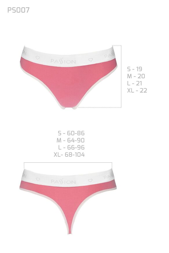 Спортивные трусики-стринги PS007 PANTIES pink XL - Passion