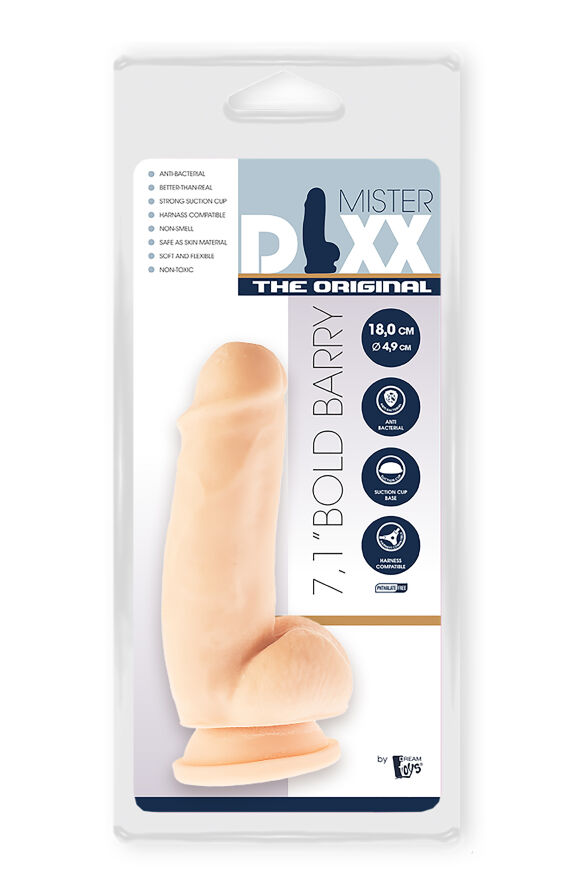 Гибкий фаллоимитатор DREAM TOYS MR. DIXX BOLD BARRY 7.1INCH DILDO