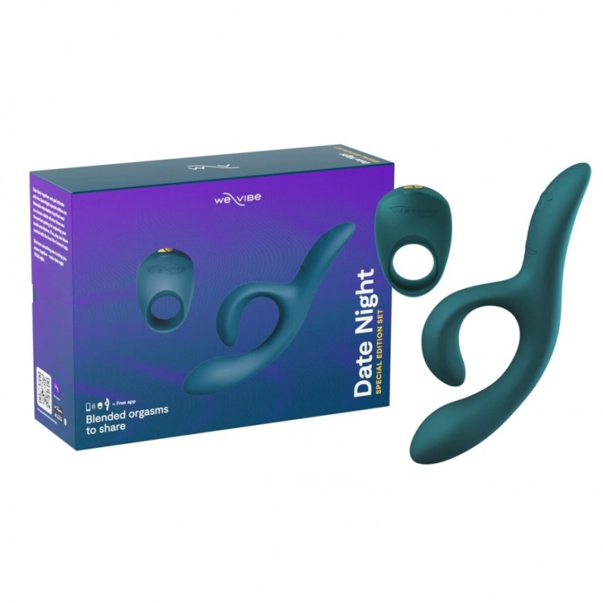 Набор игрушек We-Vibe Date Night кольцо Pivot и вибратор Nova 2, Green
