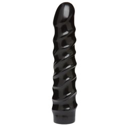 Дилдо Doc Johnson CodeBlack - 8 Inch Raging Vac-U-Lock із стимулювальним рельєфом, діаметр 3,8 см