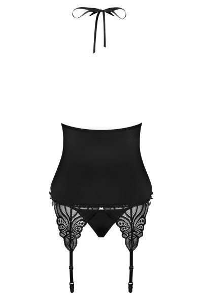 Корсет Obsessive 828-COR-1 corset &amp; thong S/M