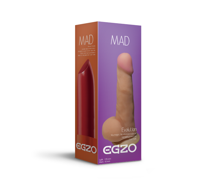 Фалоімітатор EGZO Ciberskin DS006 (17 см х 4,2 см)