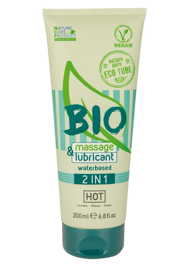 Лубрикант и массажный гель Hot Bio 2 in 1 massage, 200 мл