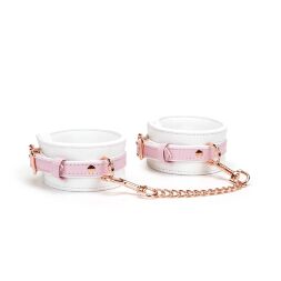 Наручники Liebe Seele White &amp; Pink Fairy Goat Leather Hand Cuffs