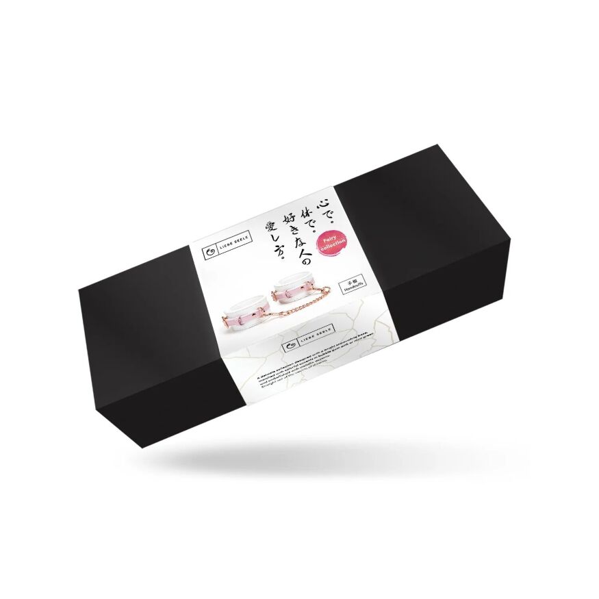 Наручники Liebe Seele White &amp; Pink Fairy Goat Leather Hand Cuffs