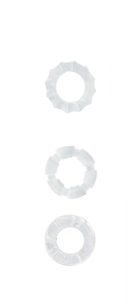 Кольцо MENZSTUFF STRETCHY COCK RINGS, CLEAR