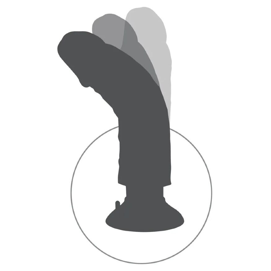 Вибратор на присоске King Cock бежевый, 8''