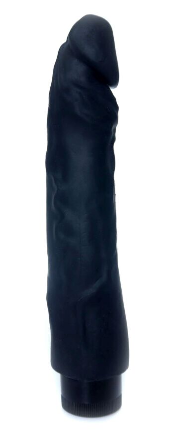Вибратор Boss Series - Real Skin Black, ( длина 22 см, диаметр 4 см ) BS6700099