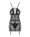 411008 Сорочка Obsessive Basitta chemise &amp; thong S/M