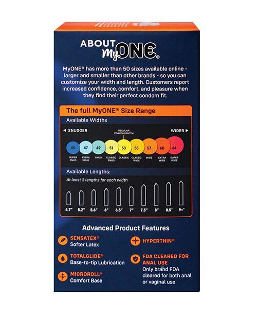 Презервативы MyONE Extra Wide 10 шт, картонная коробка
