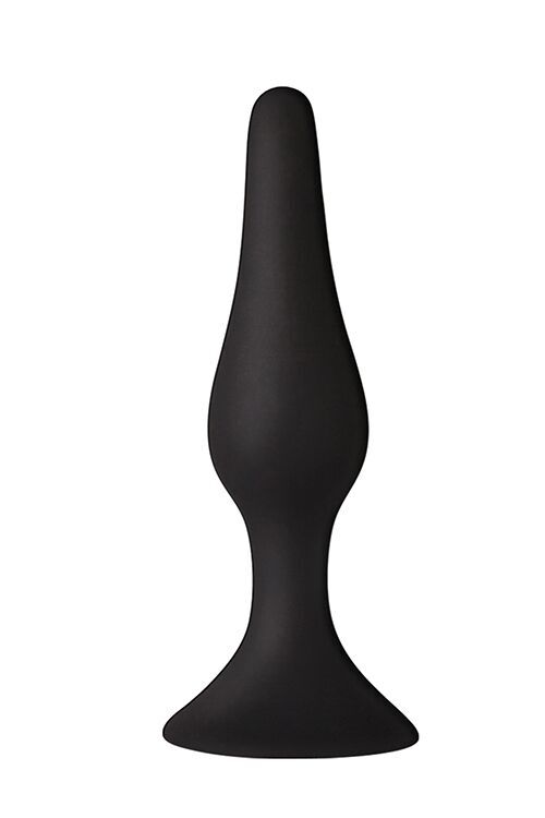 Анальная пробка на присоске MAI Attraction Toys №34 Black (мятая упаковка)