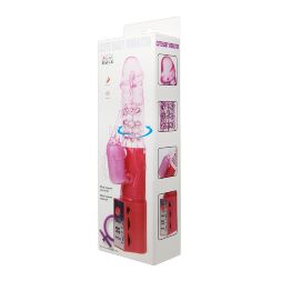 Вибратор с стимулятором клитора Cute Baby Vibrator, BW-004103 PINK