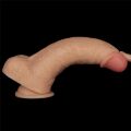 Крупний реалістичний вібратор - LoveToy Vibrating Power Basics Cock 9"