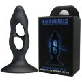 Анальна пробка з отворами Baile Fabulous Silicone Butt Plug чорний