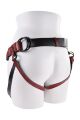 Трусики для страпона Sportsheets Saffron Monte Strap On из искусственной кожи, красные