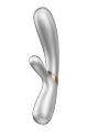 T360178 Двойной смарт вибратор с функцией нагрева Satisfyer Hot Lover Silver