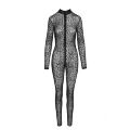 Эротичный комбинезон с леопардовым принтом M F285 Noir Handmade