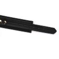 Нашийник з повідцем Liebe Seele Black Organosilicon Collar with Leash, екошкіра