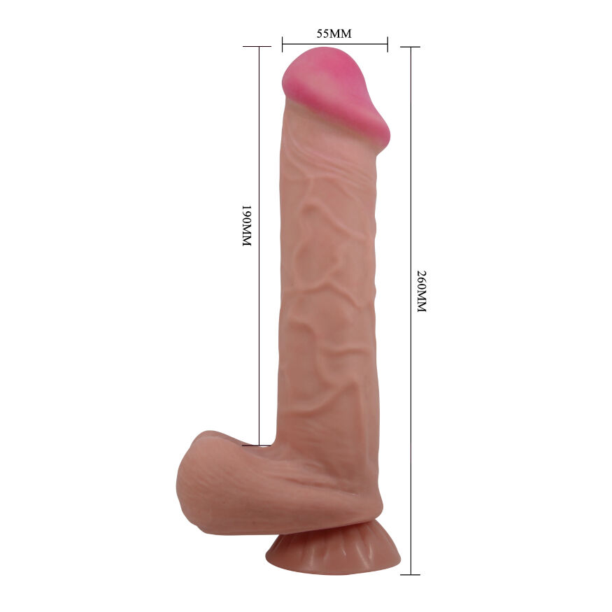 Фалоімітатор з хребтом - Pretty Love Sliding Skin 10.2" Latin