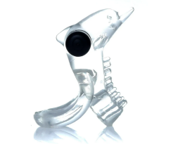 Эрекционное виброкольцо BOSS - Dolphin Vibro CockRing Clear, BS6700050