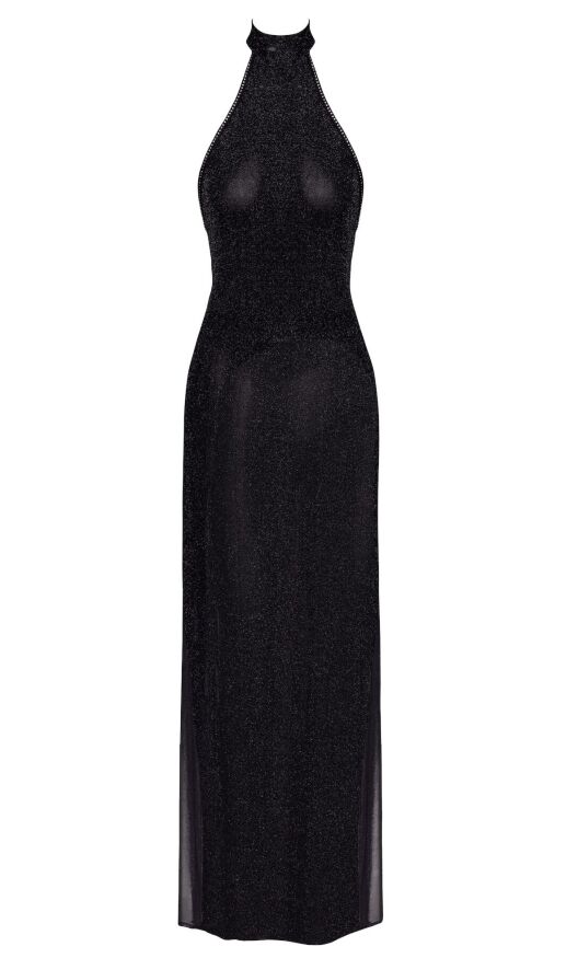 Платье Noir Handmade F372 Onyx Twin-slit Long dress M
