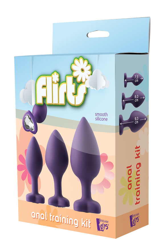 Набор анальных пробок Dream Toys FLIRTS PURPLE