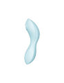 Двойной смарт вибратор с вакуумной стимуляцией SATISFYER CURVY TRINITY 5+ BLUE