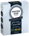 Набір презервативів Mister Size - pure feel - 47 - 49 - 53 (3 condoms), 3 розміри, товщина 0,05 мм