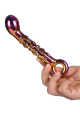 Dt21833 скляний фалоімітатор Dream Toys GLAMOUR GLASS RIBBED G-SPOT DILDO