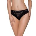 Трусики с широкой резинкой и кружевом PS001 PANTIES black L - Passion