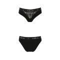Трусики с широкой резинкой и кружевом PS001 PANTIES black L - Passion