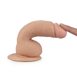 Реалістичний фалоімітатор з мошонкою Real Extreme Dildo 7"