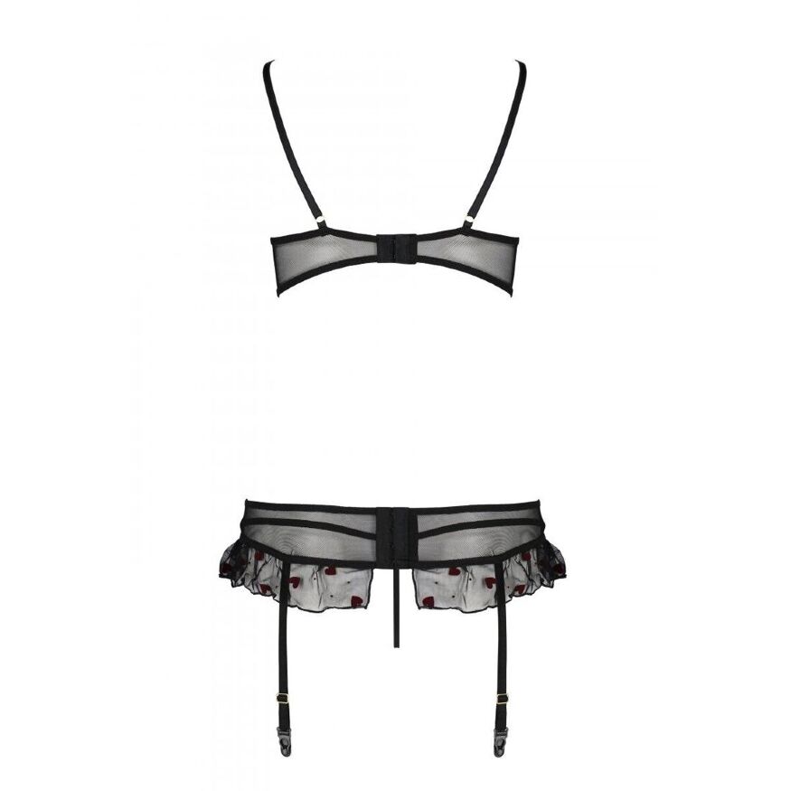 Сексуальный комплект с поясом для чулок LOVELIA SET black S/M - Passion