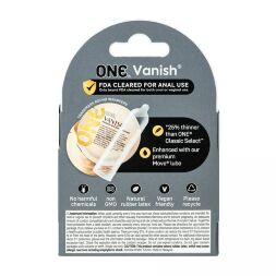 Презервативи ONE Vanish надтонкі, 3 шт