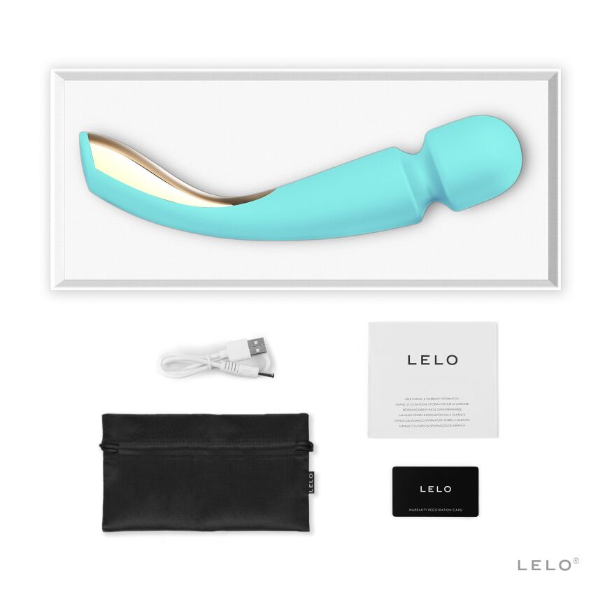 Вибромассажер - для всего тела, 30.4х6 см LELO Smart Wand 2 Large Aqua